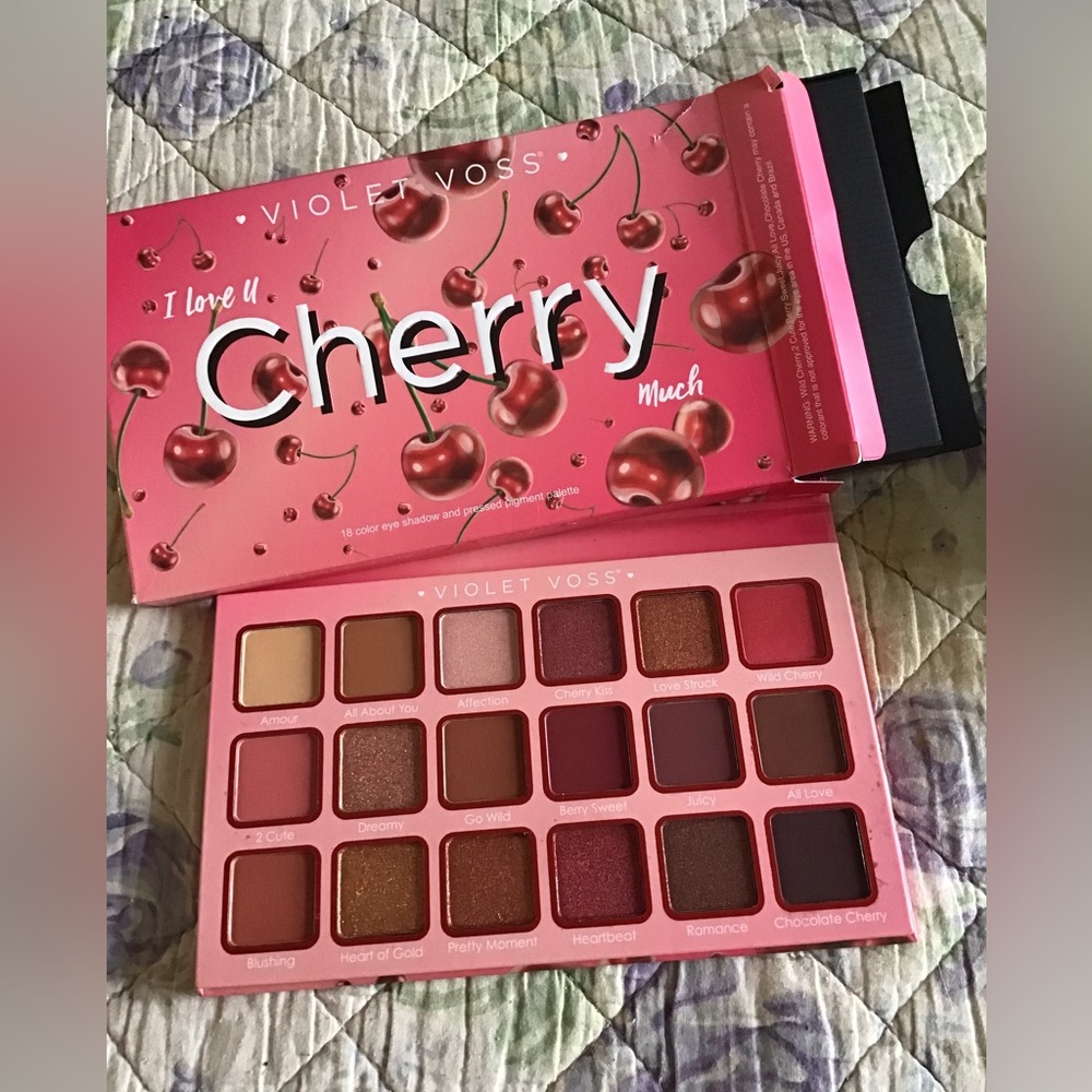 Violet Voss I love u Cherry much eyeshadow palette New In Box
